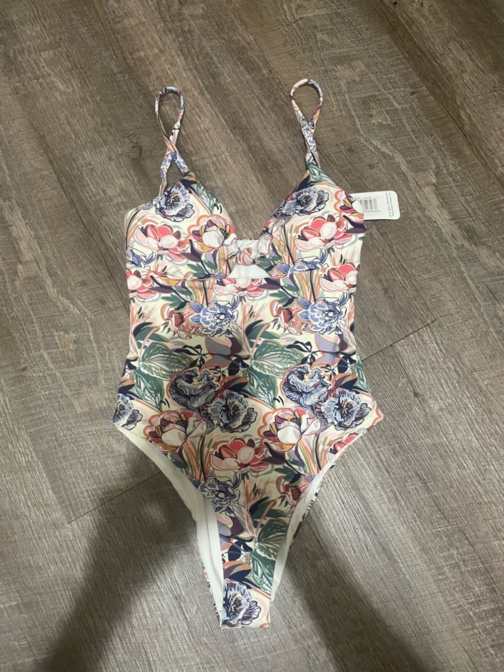 Dippin' Daisy's Floral One-Piece Swimsuit in Pink, Blue & Green